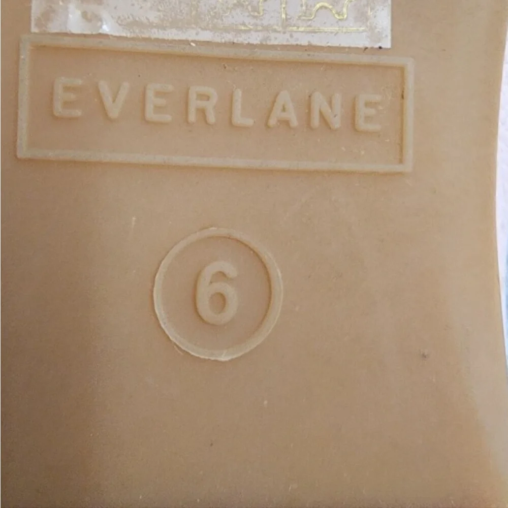 Everlane Blush Pink Pebbled Leather Flats Size 6 - Picture 7 of 8